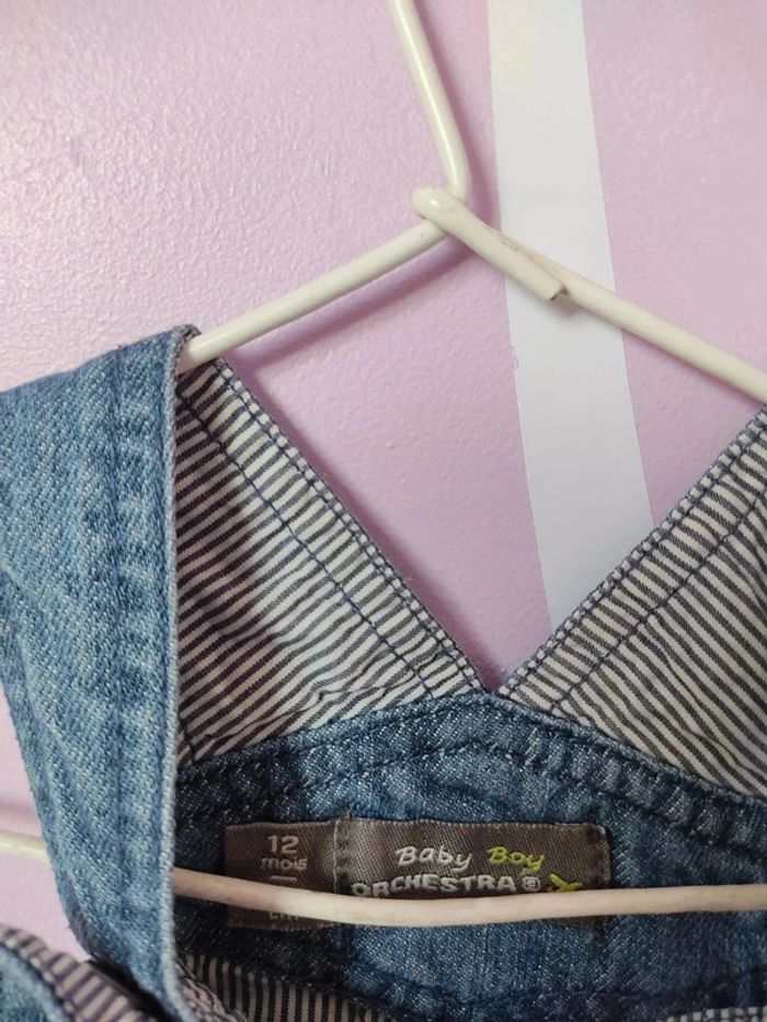Salopette en jean 12 mois Orchestra - photo numéro 3