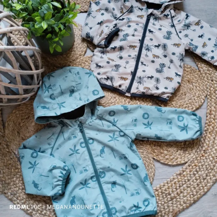 🌿 Lot x2 Vestes Coupe-Vent à Capuche – Kiabi – Taille 12 Mois / 74 cm – Parfait État - photo numéro 3