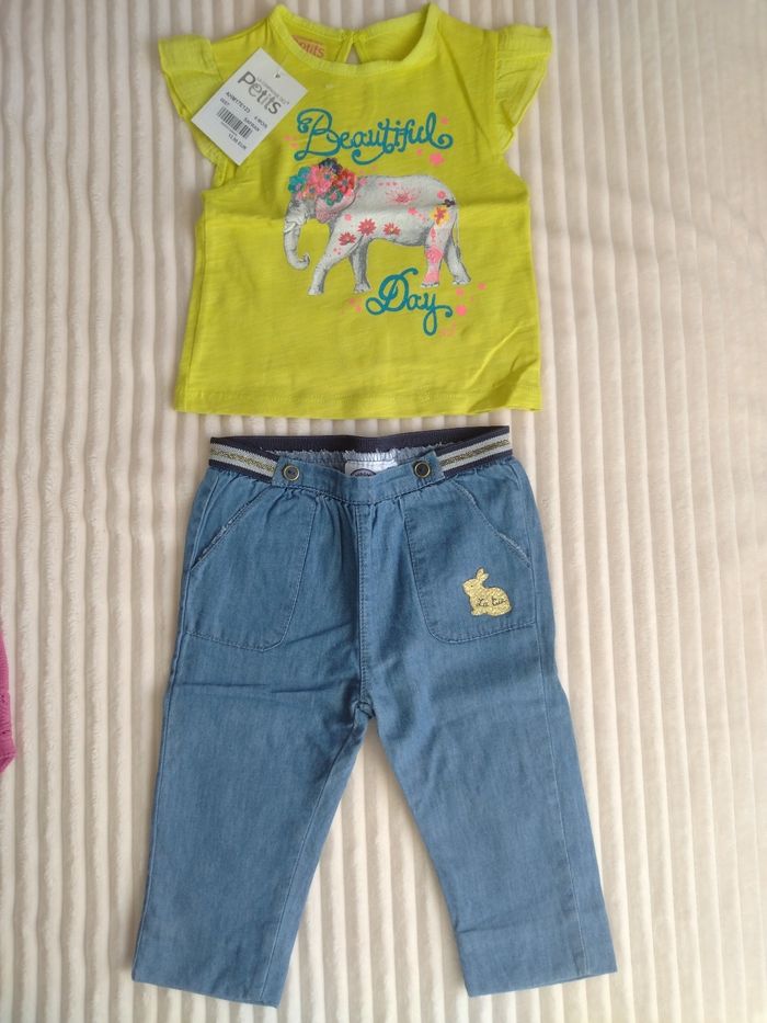 Lot vêtements été bébé fille 6 mois - photo numéro 3