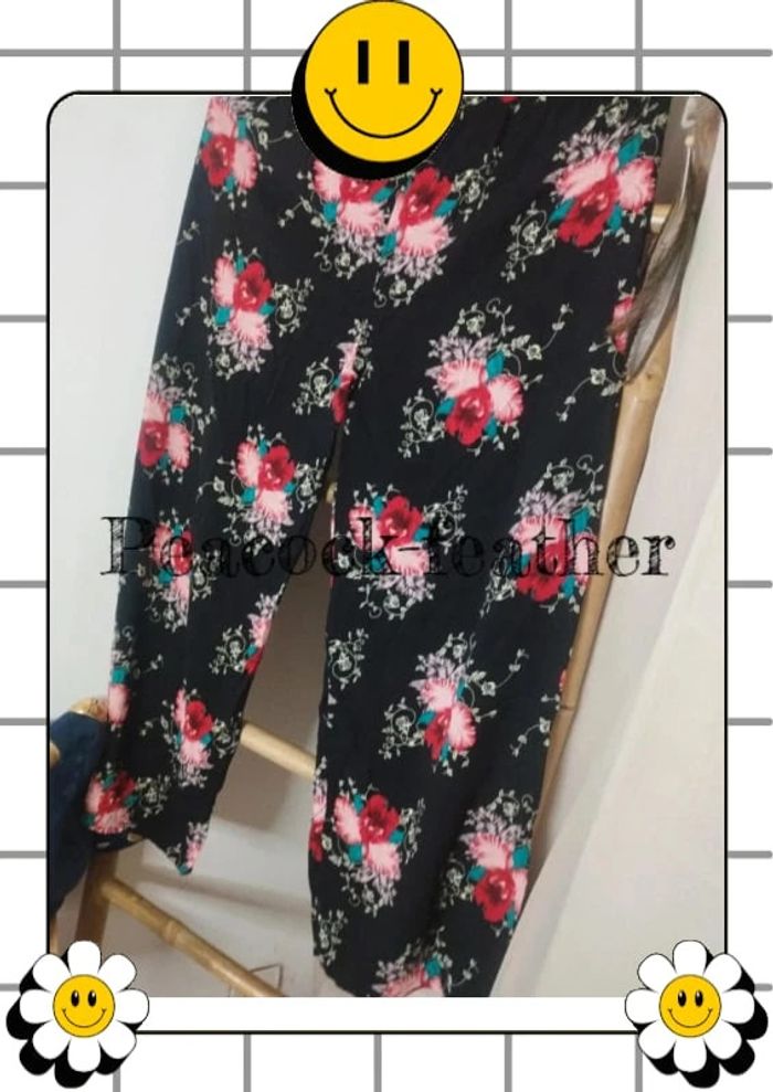 Pantalon fluide fleuri 40/42 - photo numéro 8