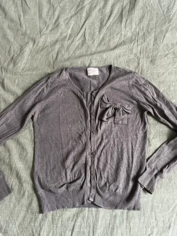 Gilet gris Zara 11 12