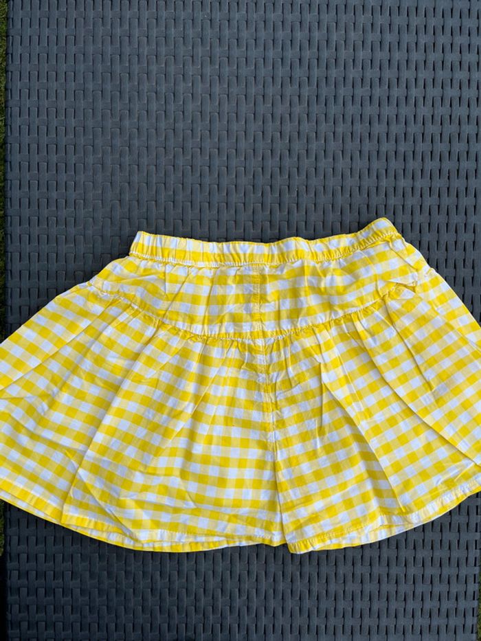 Jupe short Okaidi 8 ans jaune neuve - photo numéro 7