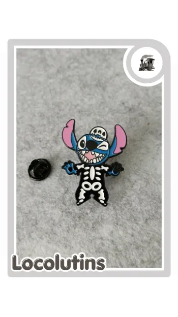 🚂 Pin's Stitch squelette Halloween