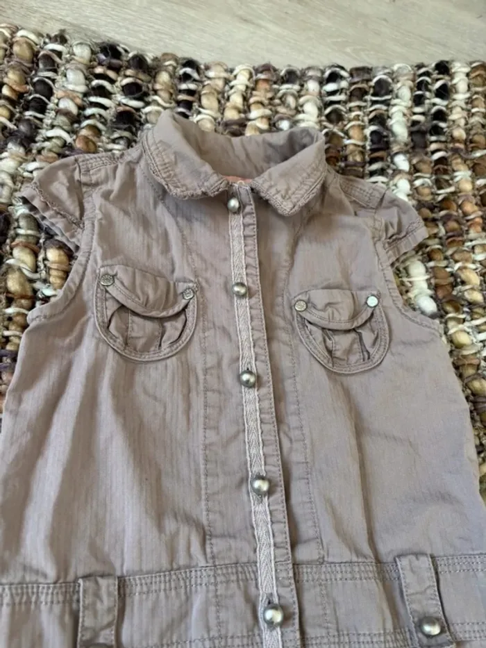 Robe fille 2 ans marron clair pick ouic - photo numéro 2
