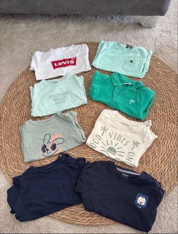 Lots T-shirts manches courtes taille 18/24 mois