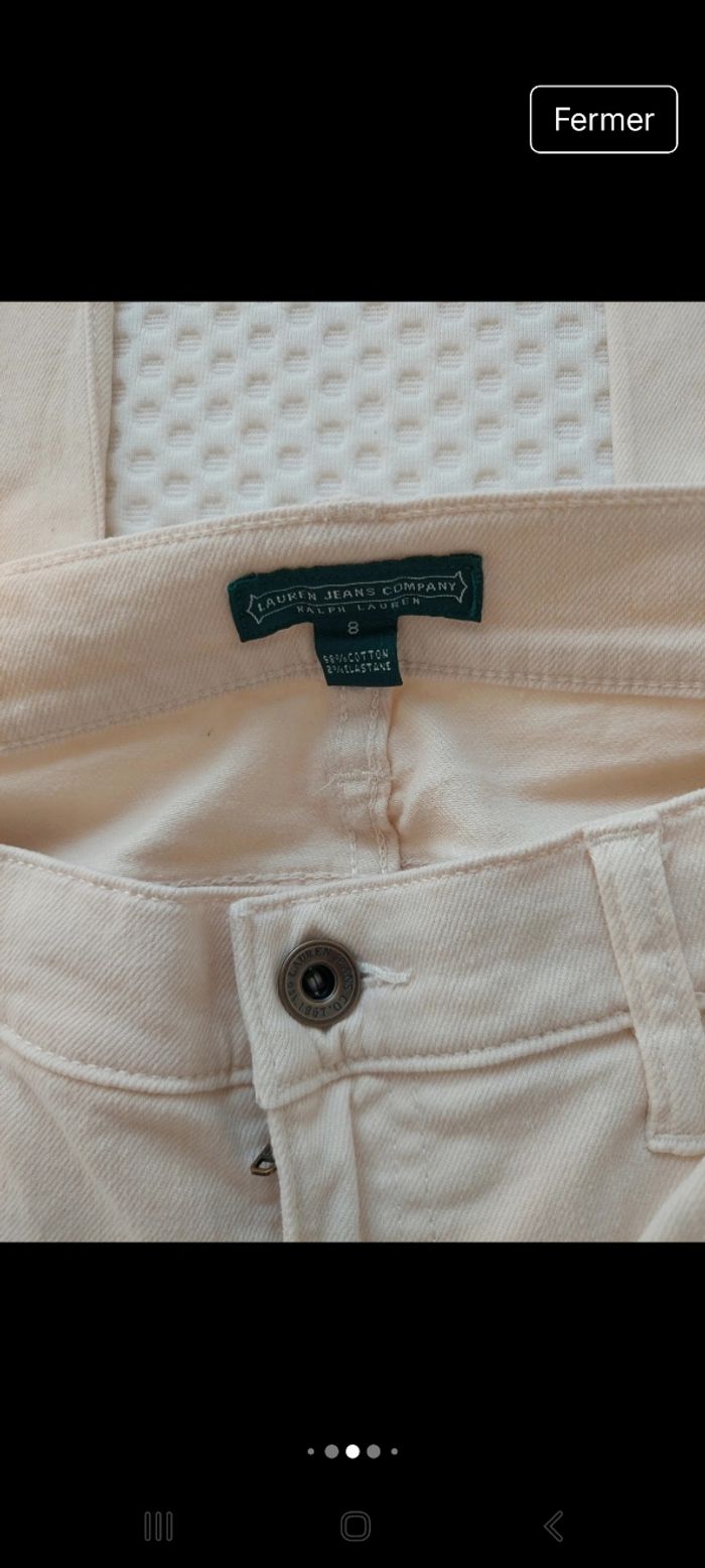 Pantalon femme beige Ralph Lauren - photo numéro 5