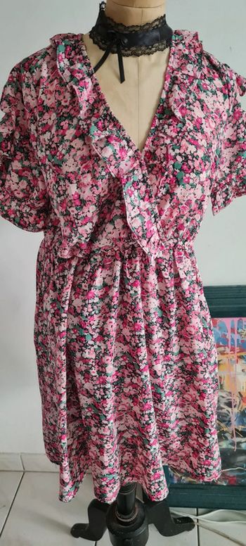 Robe abito fleurs easy Emma&Ella M vintage