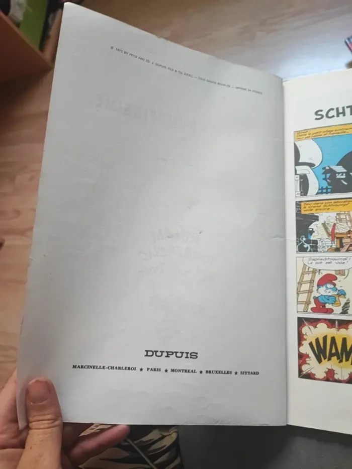 les schtroumpfs - le schtroumpfissime - edition total - 1972 - photo numéro 3
