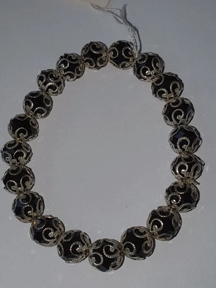 Bracelet perles verre elastique