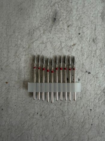 Ensemble de 10 meules à ongles flammes 