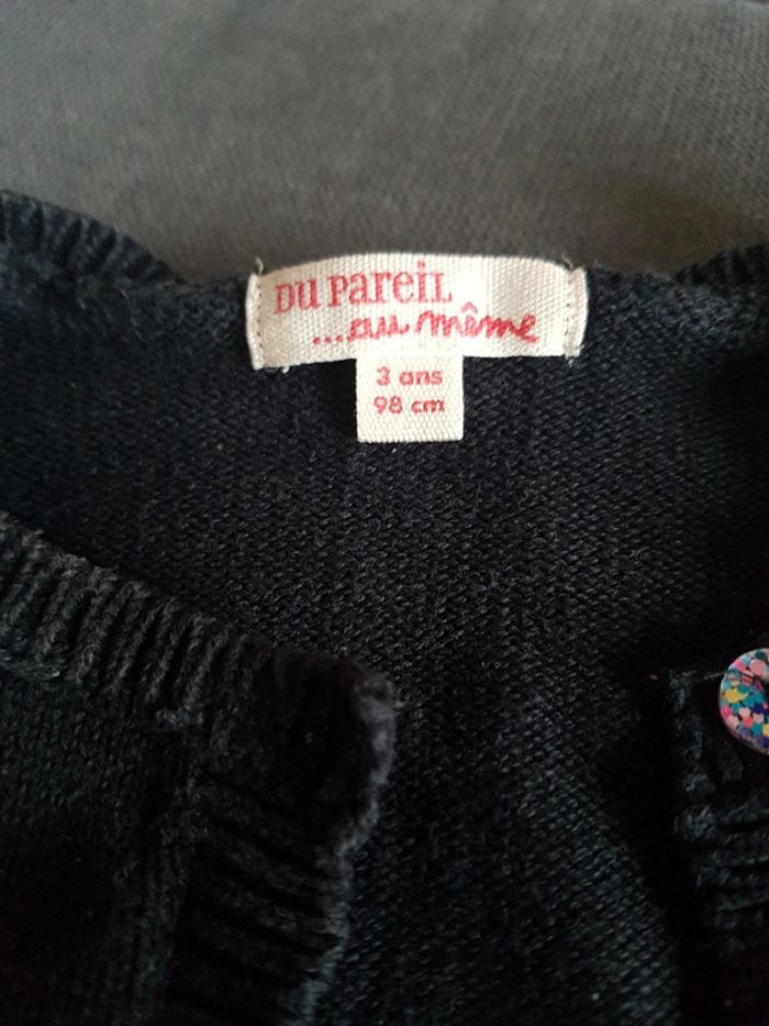 Lot robe te shirt manche longue et gilet fille 3 ans - photo numéro 5