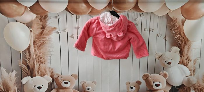 🧸 Petit manteau rose bébé fille - 9-12 mois (In Extenso) - photo numéro 2