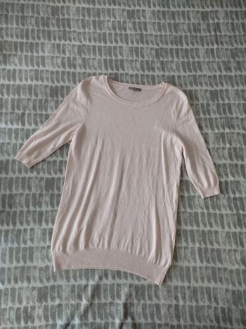 Pull rose clair manches 3/4 Eldys taille M 38