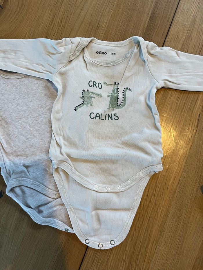 Lot bodies manches longues, jumeaux ou non - photo numéro 8