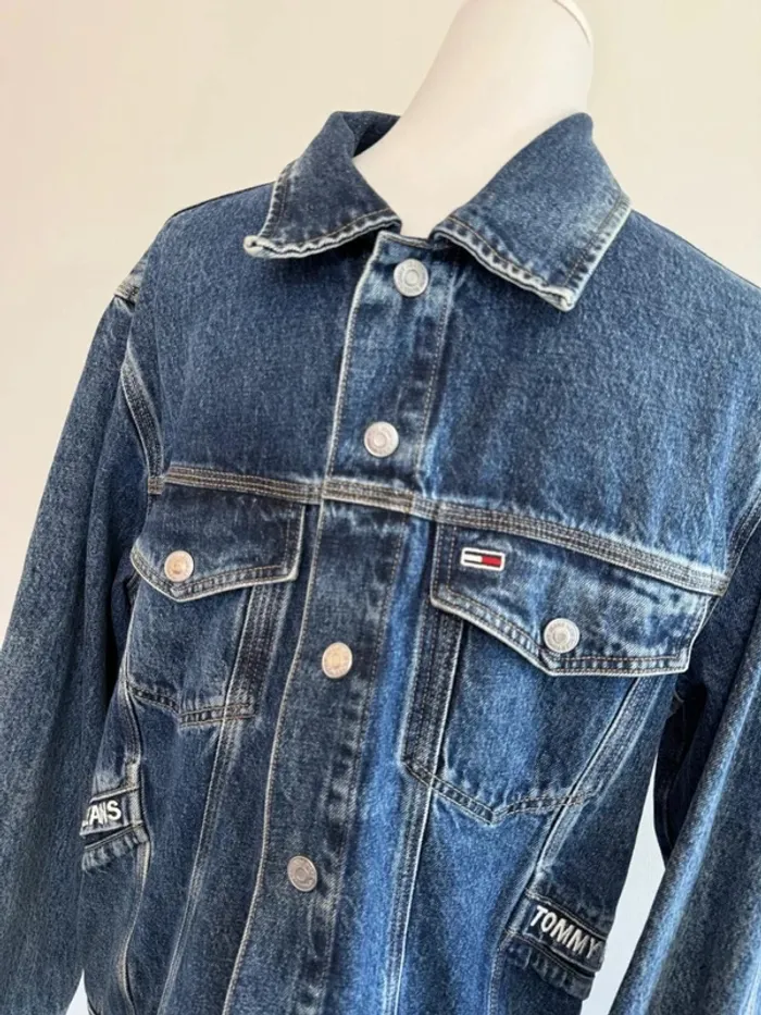 Veste en jeans Tommy Jeans Oversize Utilitary Trucker neuve taille S - photo numéro 3
