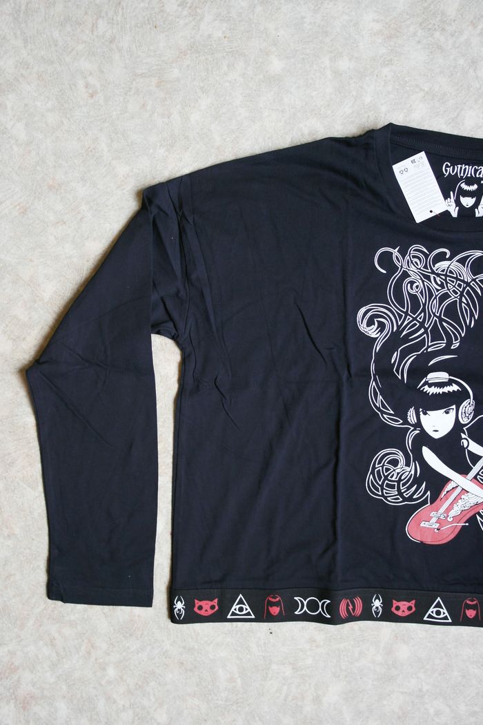 T-shirt manches longues Emily the Strange - taille S - photo numéro 2