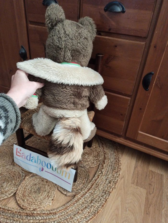 peluche raton laveur Ajena les animaux blouson 1981 - photo numéro 5