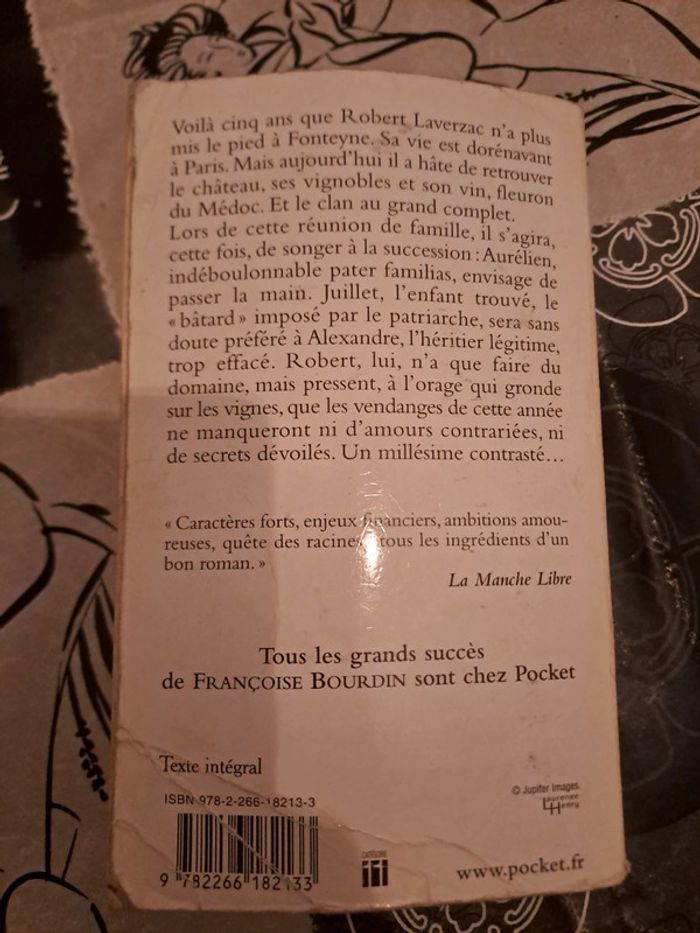 Livre Les Vendanges de Juillet, Françoise Bourdin - photo numéro 2