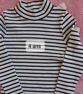 Tee-shirts col montant 4 ans