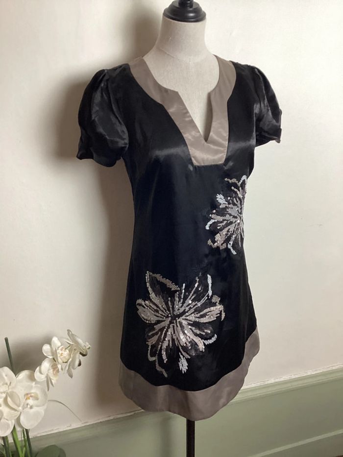 Robe noire avec sequins Lucy&Co 36 - photo numéro 6