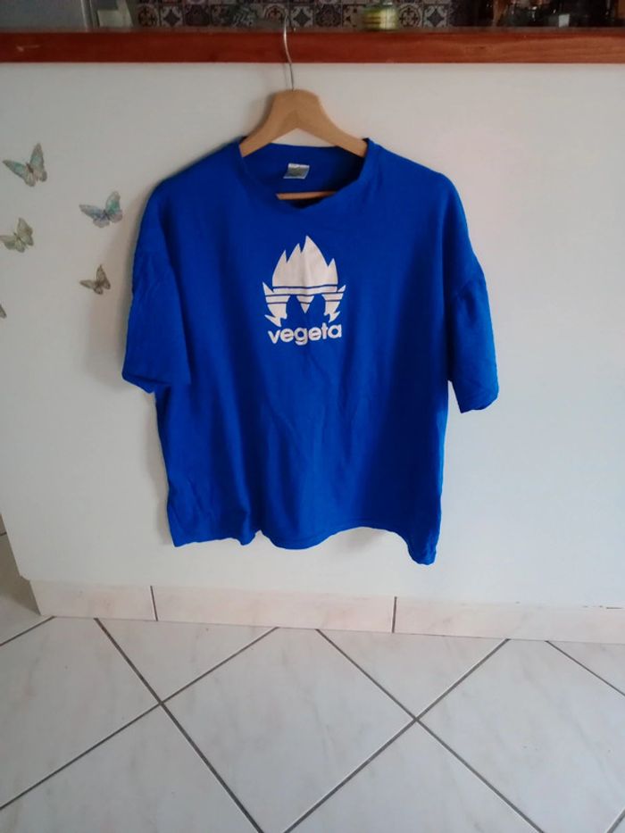 T-shirt homme XXL bleu végéta c81