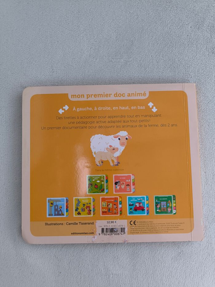 Livre Les animaux de la ferme Milan - photo numéro 3