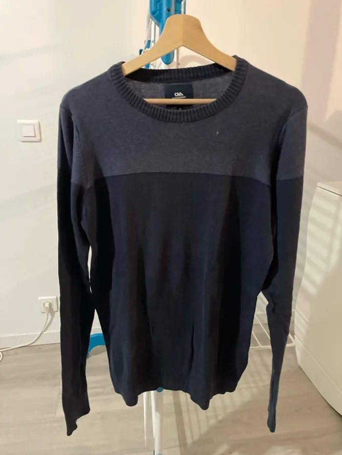 Pull homme col rond