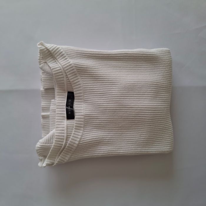 T-shirt - Pull blanche pour femme - Manches longues - Taille S - Nuna Lie