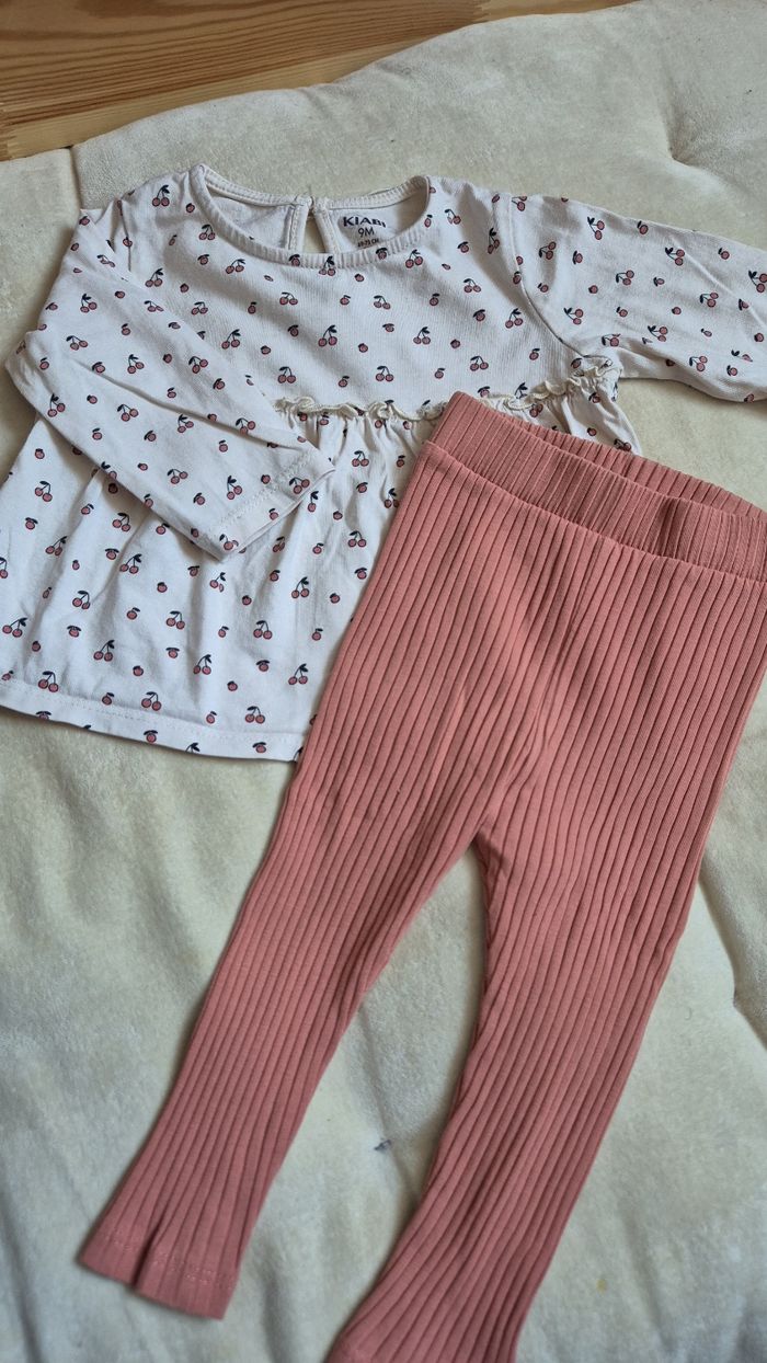Ensemble t-shirt + legging côtelé