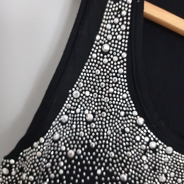 Débardeur noir à strass t36/38 - photo numéro 6