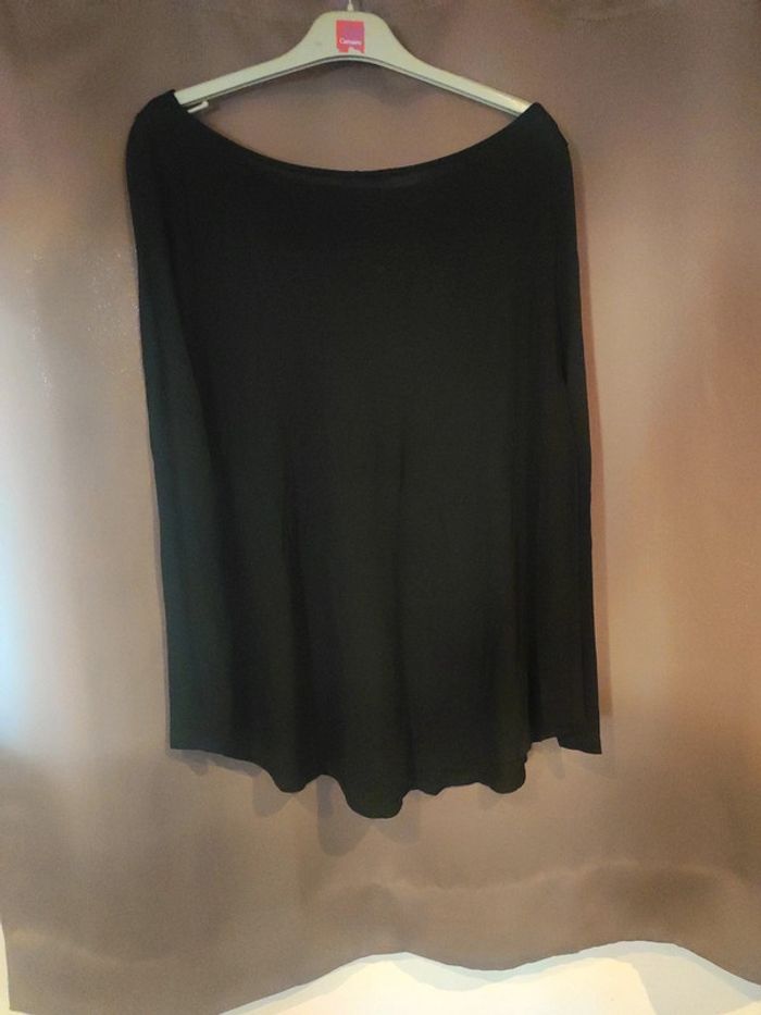 Tee shirt manches longues noire - photo numéro 2