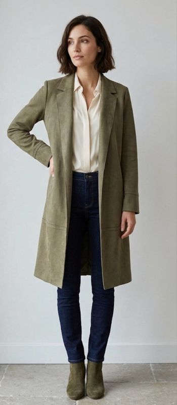 Veste longue Zara XS