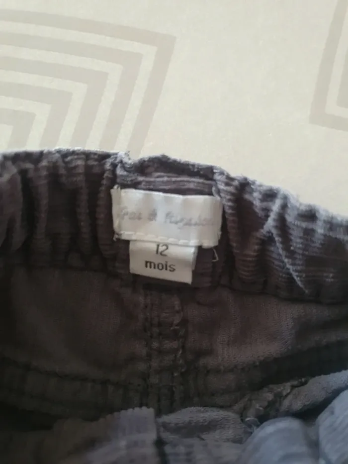 👖 2 pantalons velours - photo numéro 3