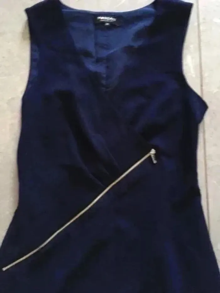 👗 Robe Morgan bleue marine – Zip côté – T.36 - photo numéro 4