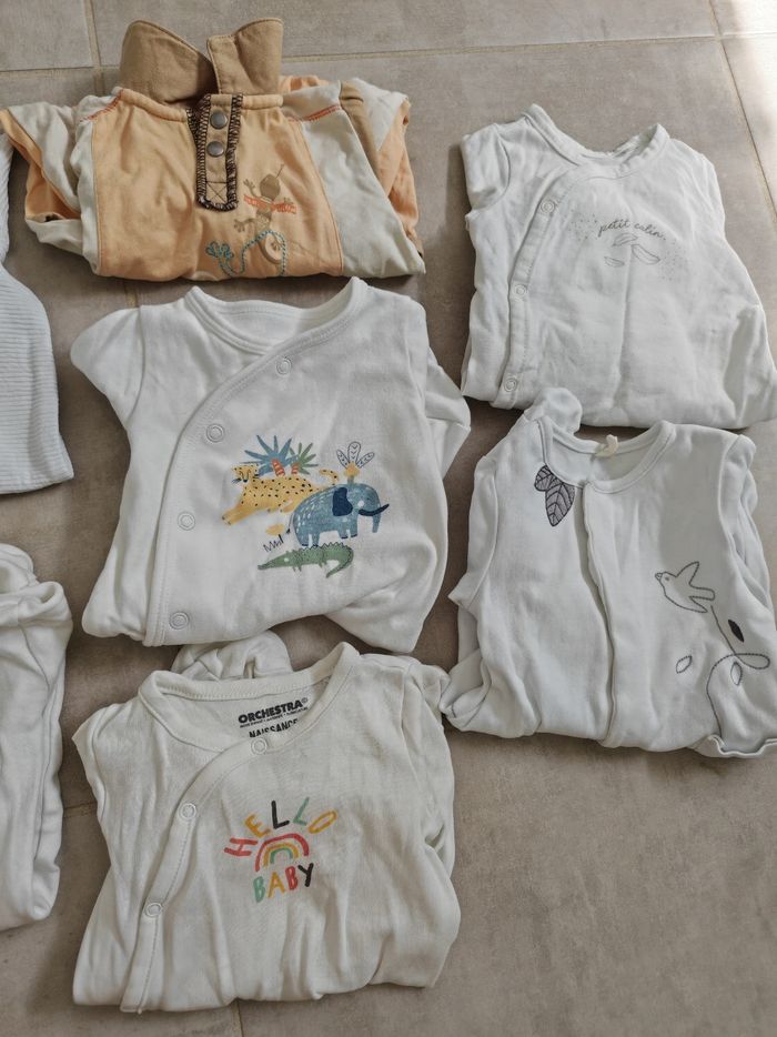 Lot pyjama coton 1 mois - photo numéro 3