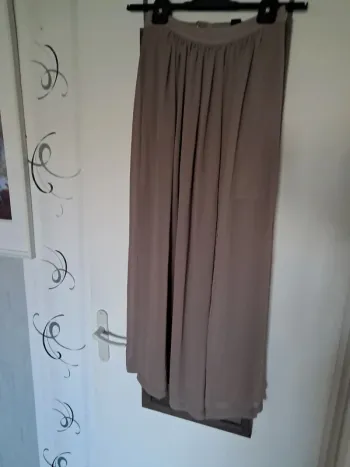Jupe longue taupe