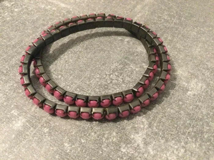2 petits bracelets rose