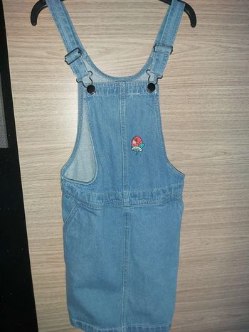 Robe salopette jean tissaia 10 ans 140cm