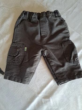Pantalon doublé gris 6 mois