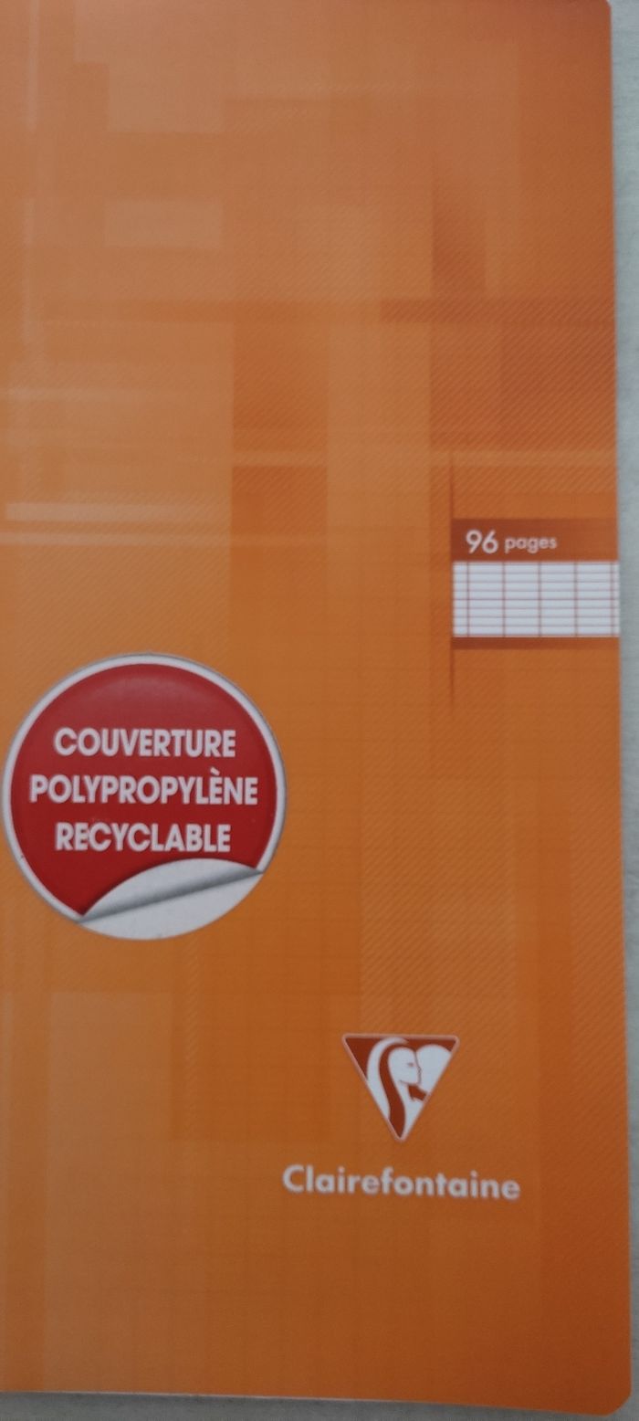 Lot de 3 cahiers 96 pages  grands carreaux - photo numéro 3