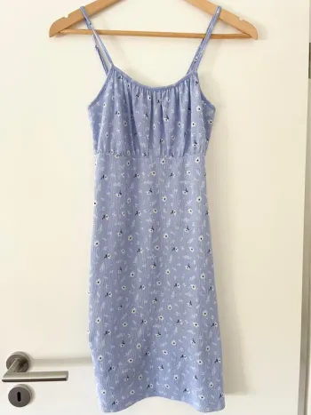Robe bleue à fleurs Kiabi XS