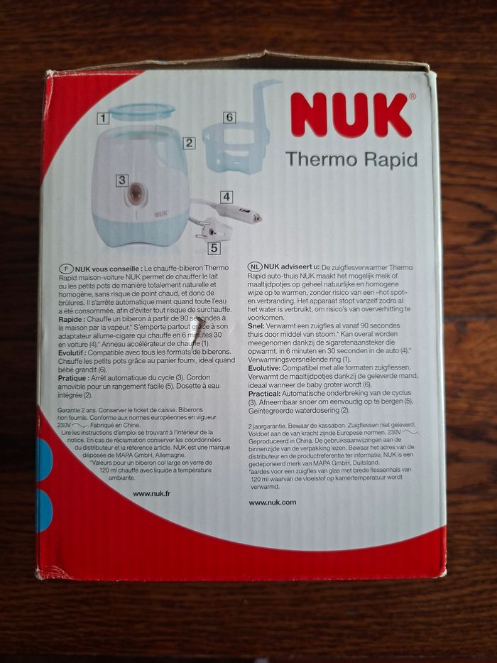 Chauffe biberons et petits pots NUK - photo numéro 5