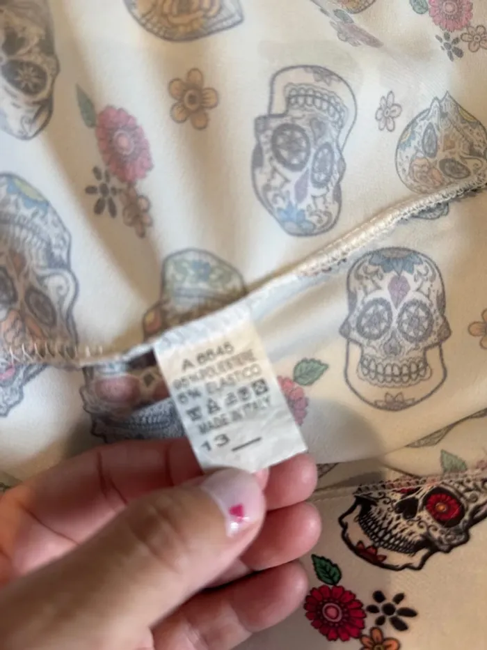 Débardeur à bretelles skull femme - photo numéro 3