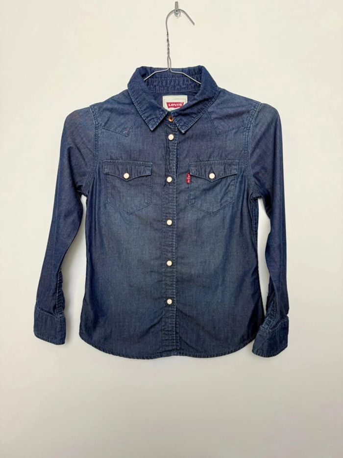 Chemise Levi's fille bleue taille 10 ans parfait état