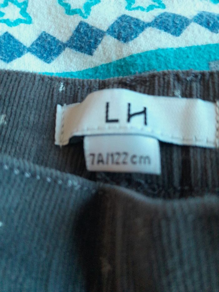 Pantalon velours côtelé gris etoiles - photo numéro 3