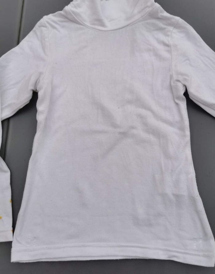 Tee-shirt ML col roulé 4 ans fille or hestra - photo numéro 4