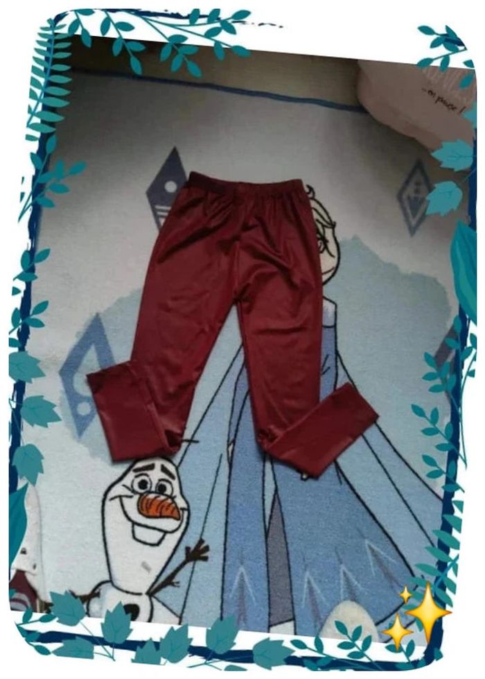 Legging bordeaux effet enduit 12 ans
