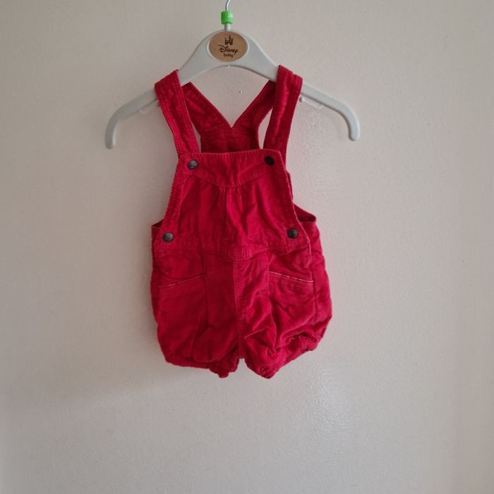 3 mois salopette rouge