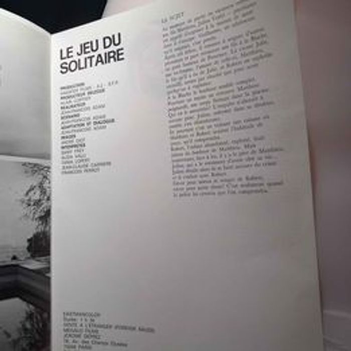 Affiche et synopsis du film le jeu du solitaire - photo numéro 8