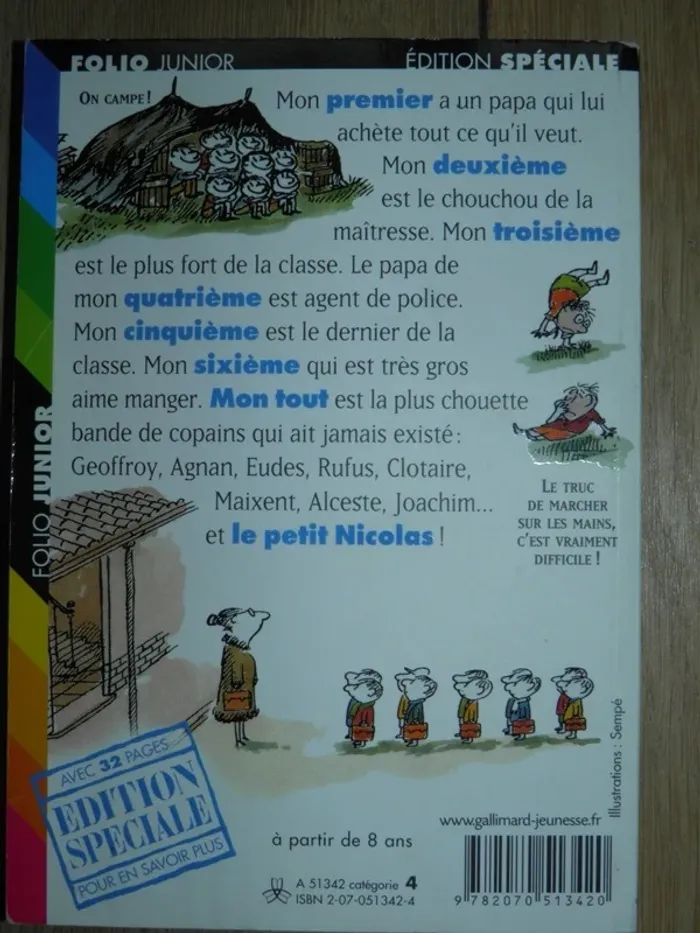 Le Petit Nicolas et les copains (Jean-Jacques Sempé, René Goscinny) edition spéciale quasi NEUF - photo numéro 2
